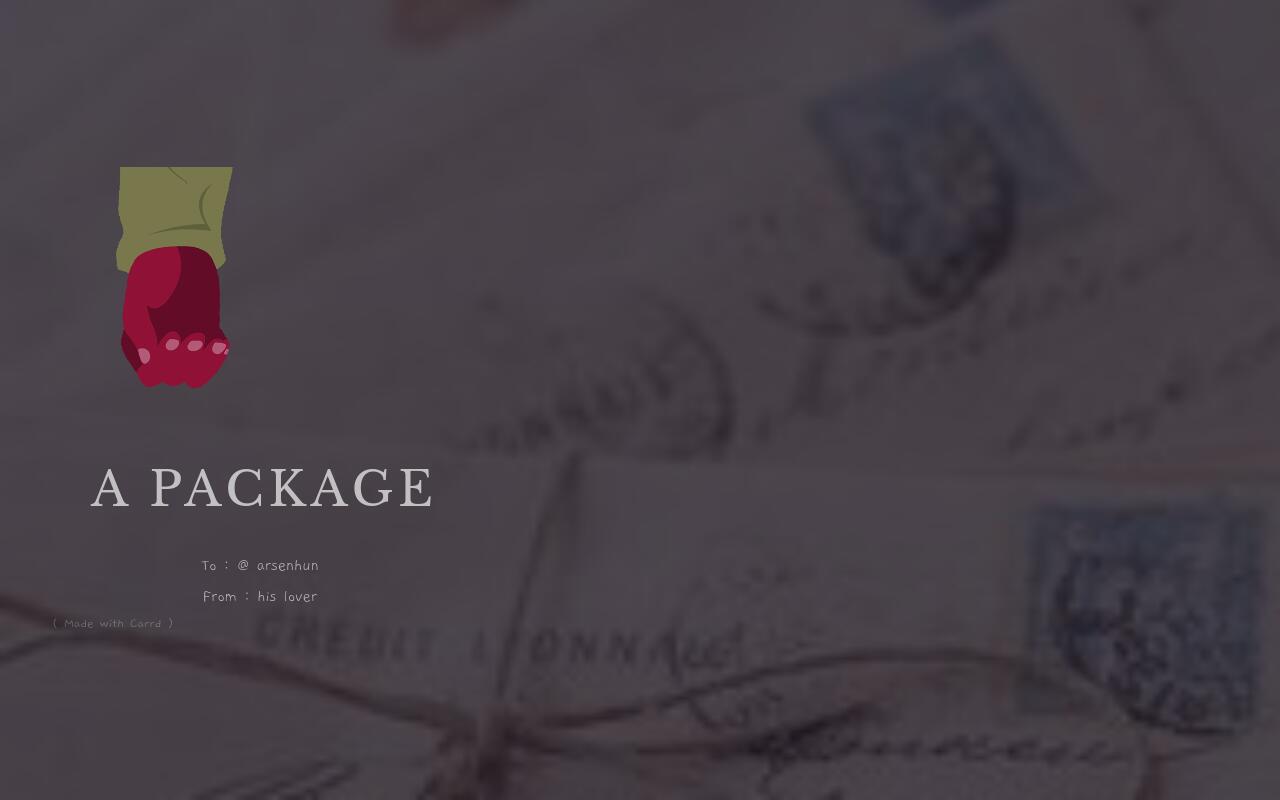 Carrd profile picture for @package